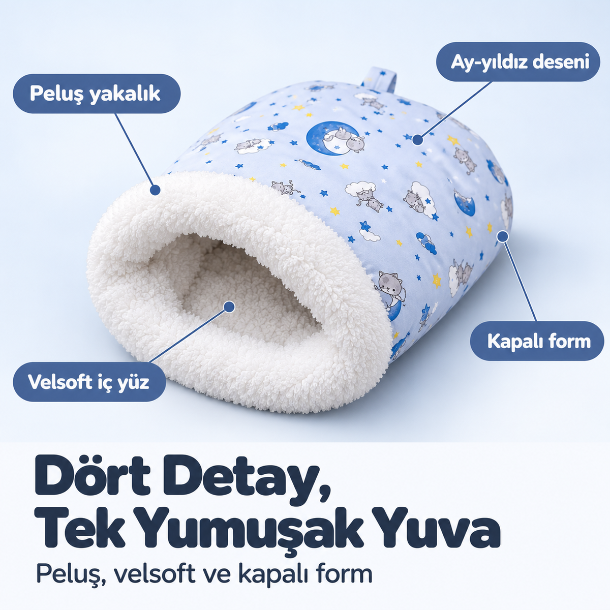 Peluş Kedi Uyku Tulumu