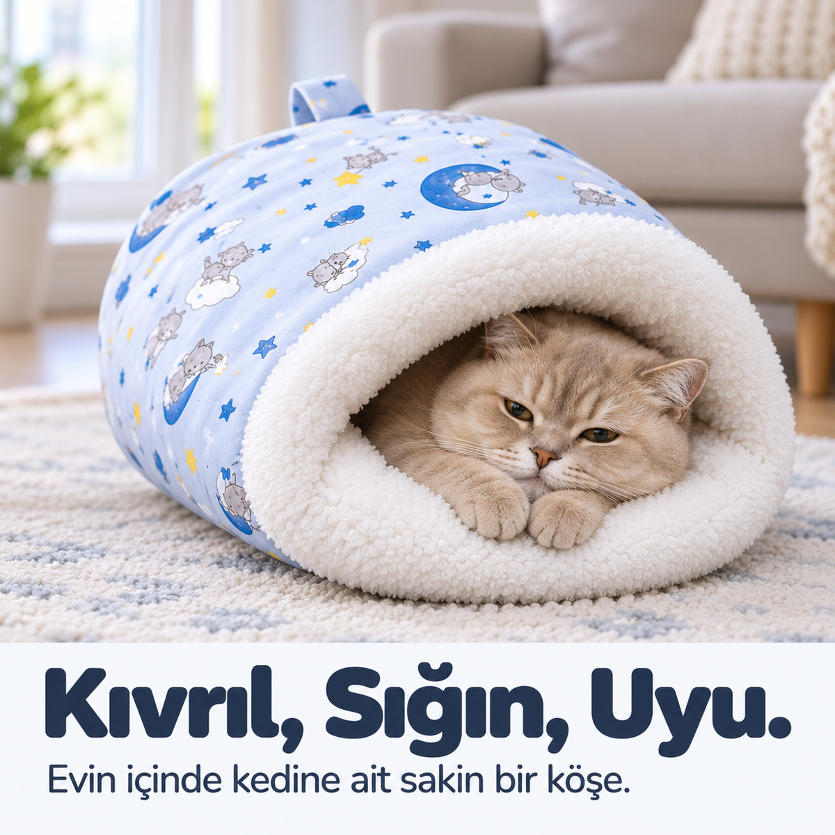 Peluş Kedi Uyku Tulumu